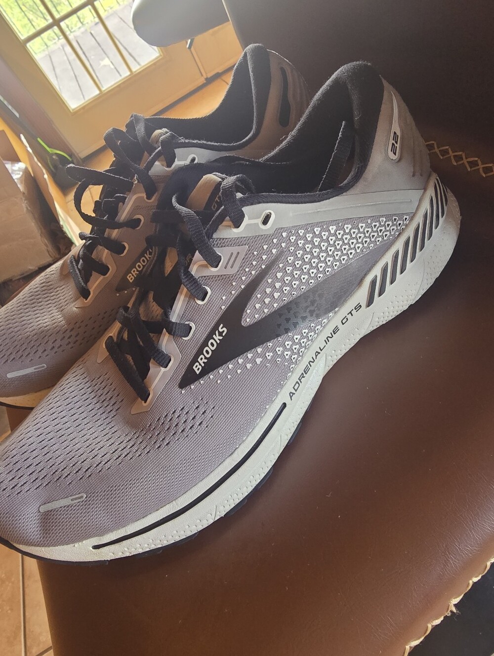 Brooks Men’s Adrenaline GTS Running Shoes - Gray/Black